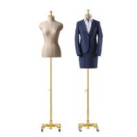 Quality Suit Mannequin Covered Fabric Torso mannequin for business suit for sale