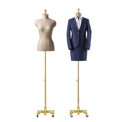 China Suit Mannequin Covered Fabric Torso mannequin for business suit for sale