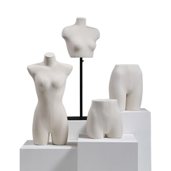 Quality Female Lingerie Mannequin Standing Velvet Dummy Underwear Display for sale