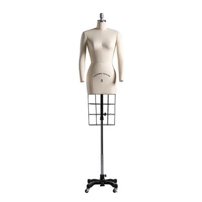 China Ladies Dress Form Mannequin Adjustable Tailors With Cage Dressmaker Dummy for sale