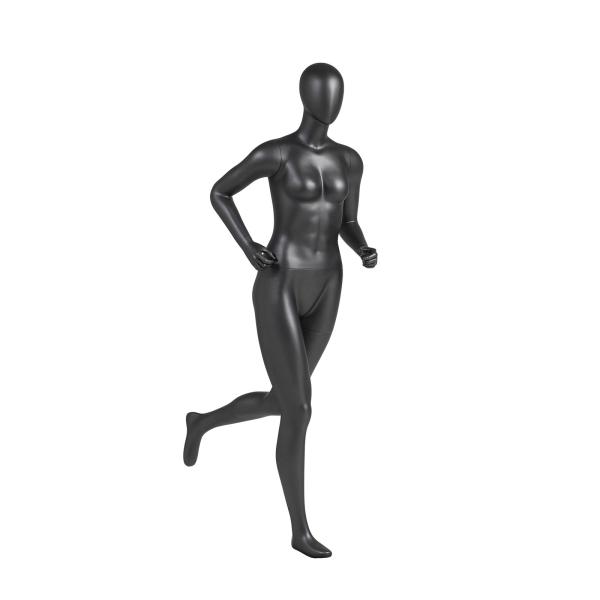 Quality Frosted Full Body Female Mannequin , Fiberglass Athletic Female Mannequin for sale