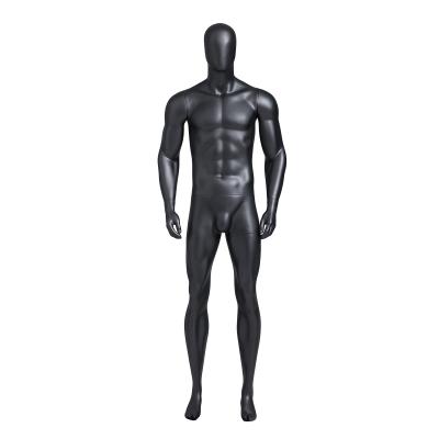 China Human Athletic Male Mannequin , Matte Fiber Glass Upright Full Body Mannequin for sale
