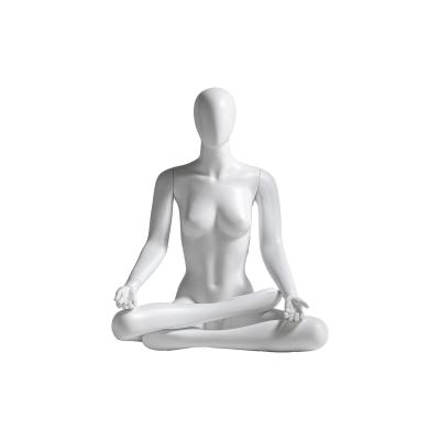 China Modelo de yoga femenino de fibra de vidrio de cuerpo completo en venta