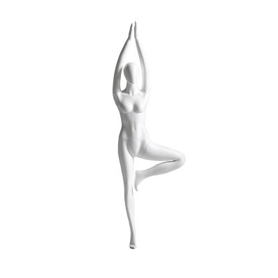 Chine Fibre de verre mannequin féminin de sport, mannequin féminin à corps complet pour les vêtements de yoga à vendre