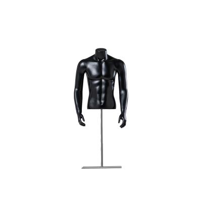 China Black White Headless Male Mannequin Display Armless For Showcase Muscles for sale