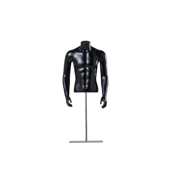 Quality Black White Headless Male Mannequin Display Armless For Showcase Muscles for sale