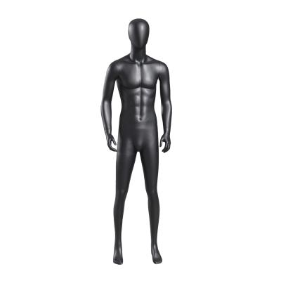 China Black Male Full Body Mannequin Human Clothing Store Torso Display for sale