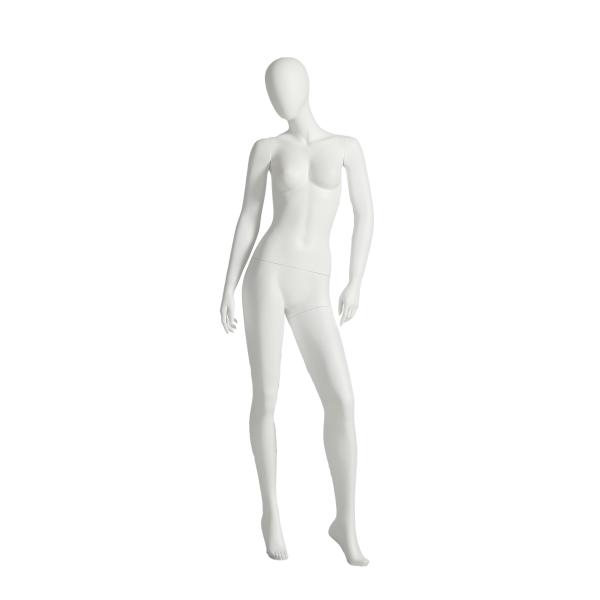 Quality Frosted Female Full Body Mannequin Black Standing Fiberglass Model Black White for sale