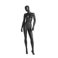 Quality Frosted Female Full Body Mannequin Black Standing Fiberglass Model Black White for sale