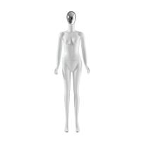 Quality Electroplated Face Female Standing Mannequin , Matte Spray Female Display for sale