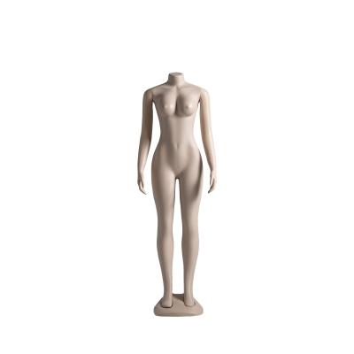 China Crafted Headless Female Mannequin Skin Colored With Natural Full Body Curve for sale