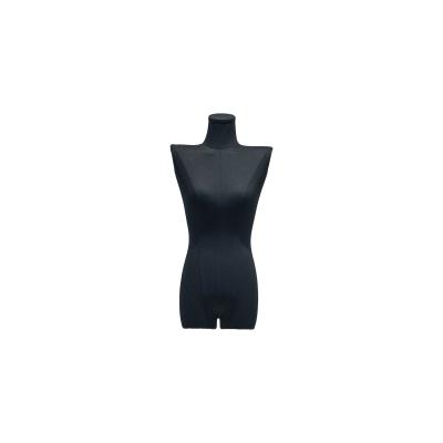 China Stand Upright Half Body Mannequin Wrapped In Linen Black And White 87cm Hip for sale