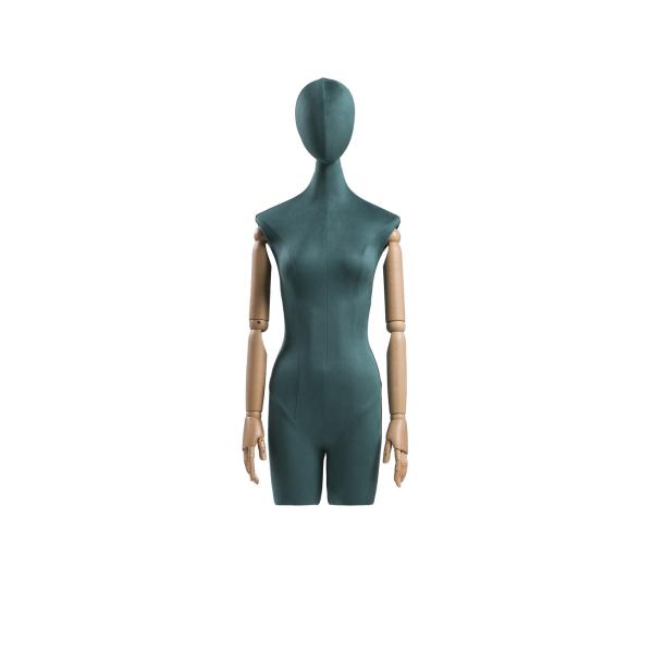 Quality Multi Color Half Body Female Mannequin , 63CM Waist Upright Half Mannequin Stand for sale