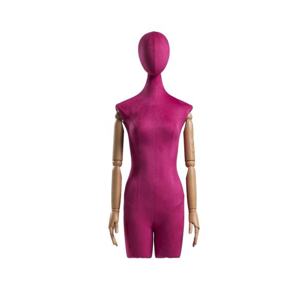 Quality Multi Color Half Body Female Mannequin , 63CM Waist Upright Half Mannequin Stand for sale