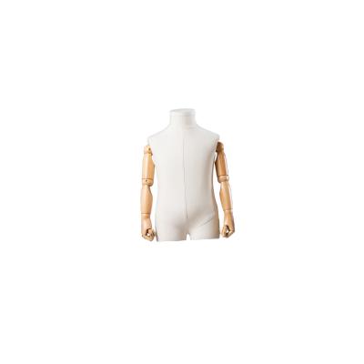 China Linen Cloth Half Body Mannequin for sale