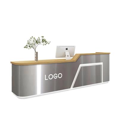 China Mail packing N stainless steel cashier desk for hotel beauty salon and clothing store for sale
