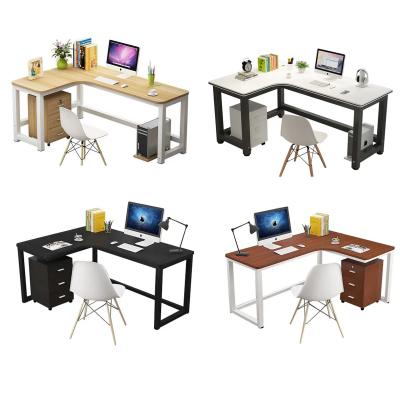 China Home Office Computer Desk with Convertible L Shape and Customized Colors for sale