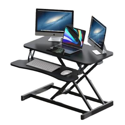 China Stainless Steel Standing Folding Lift Table Adjustable Height Office Computer Desk for sale