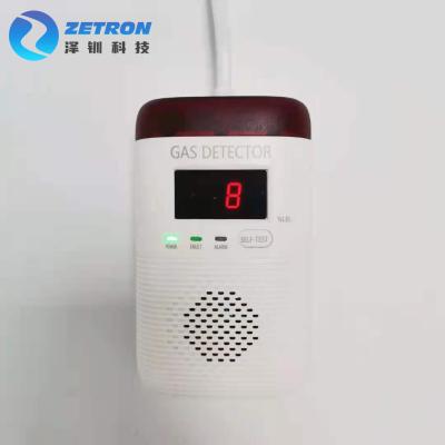 China Alarma atada con alambre 0-20%LEL 85dB del detector de gas natural con la advertencia sana/ligera en venta