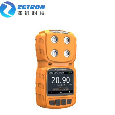 中国 容易な1つの携帯用多ガス探知器H2S O2 CO前IP65 200gのコンパクトに付きZetron 4つは作動する 販売のため