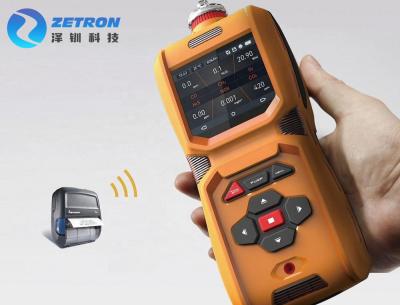 China IP67 O2 Monitor MS600 6 Gas Analyzer Built In Pump With Large Display Screen Orange for sale