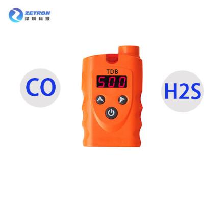 China H2S Personal Gas Detector / Handheld CO Meter 30s Warming Up Time For Steel Chemical for sale