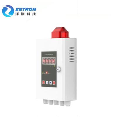 China Wall Mounted Fixed Gas Detection System 1000m Control Transmission Distance 4 Channel for sale