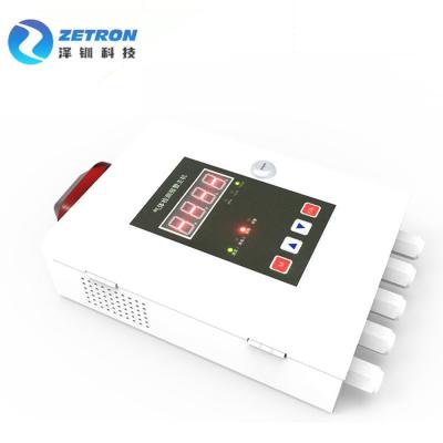 China Six Channels Gas Detection Controller 1000m Signal Transmission Distance With Lock And Voice Elimination for sale