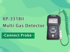 Zetron XP-3318II Portable Multi Gas Detector Combustible Gas Leakage Monitor with Probe