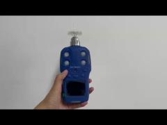 밀폐 공간 휴대용 4인 1 가스 탐지 펌프 흡수 유전 가스 경보 작동 비디오