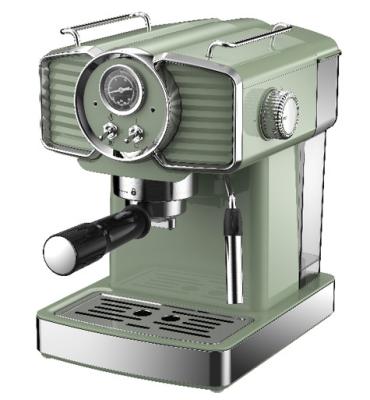 China Green Colour Office Retro Espresso Machine With Manual Operation for sale