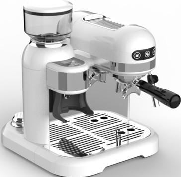 China 1500W White electric espresso machine coffee maker 318.5 mm for sale