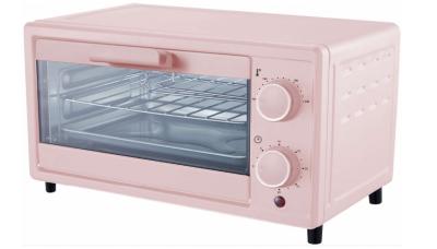 China Pink 800watt 10L Portable Electric Pizza Oven Convection Technology for sale