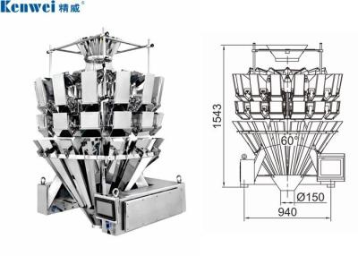 China 10 Head Multihead Weigher Machine For Sausage for sale