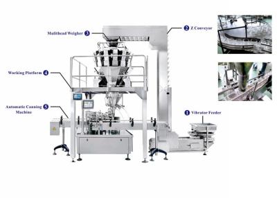 China Auto Canning Weighing Packing Machine For Filling 500g Nuts for sale