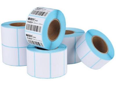 China Blue Glassine Paper 62G 500m Direct Thermal Transfer Labels for sale