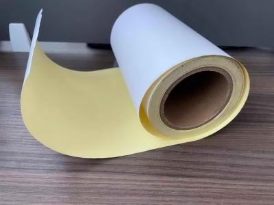 China Hotmelt Yellow Glassine Paper 76mm Direct Thermal Labels for sale