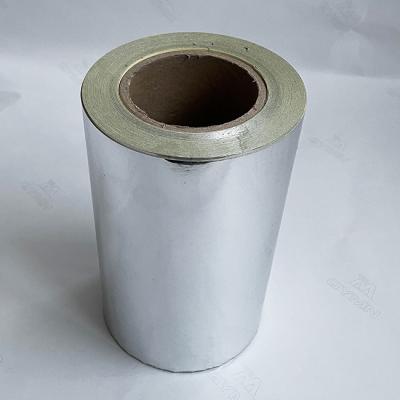 China 80g Light Silver Aluminum Foil Label 80GSM 13N Peel Adhesion for sale