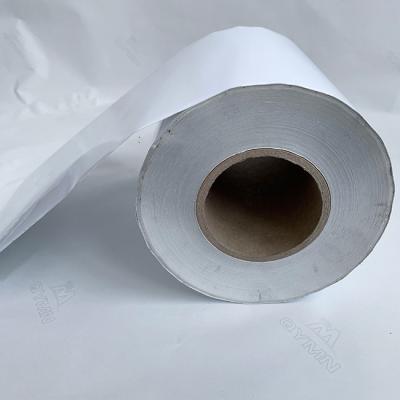 China Etiqueta branca leitosa do pneu do ANIMAL DE ESTIMAÇÃO da placa do uso da baixa temperatura com o forro branco do papel glassine 100g à venda
