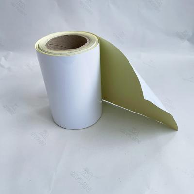 China High Adhesion Self Adhesive Label Material PET Facestock and White Glassine Liner for sale