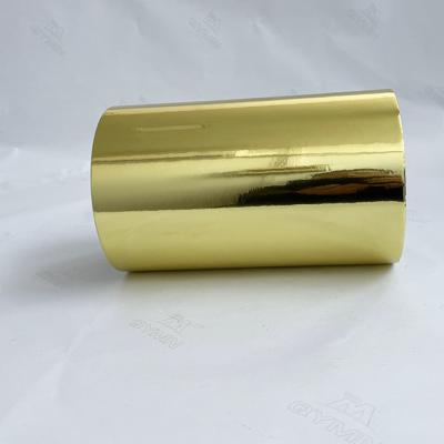 China Bright Gold Aluminum Foil Label With 100G White Glassine Paper for sale