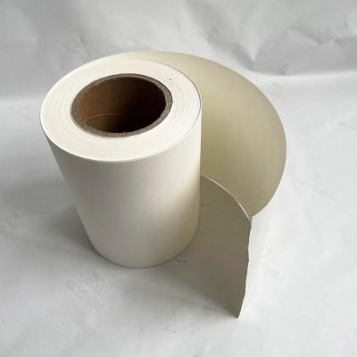 China 120G Semi Gloss Paper Low Temperature Label with 80G White Glassine Paper for sale