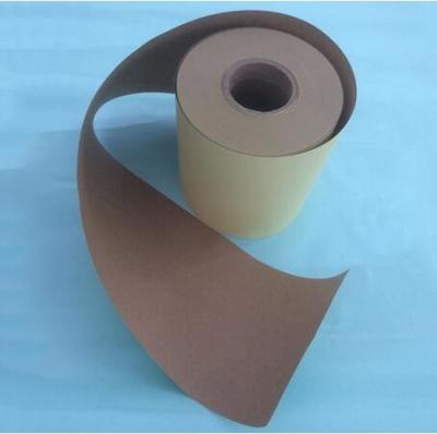 China 80GSM Kraft Paper with 60G White Glassine Liner Hot Melt Glue Normal Stickers for sale