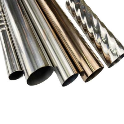 China ASTM A554 Grade 201/304L/316L Stainless Steel Tube Mirror Polishing Surface Decorative Stainless Steel Ornamental Pipe for sale