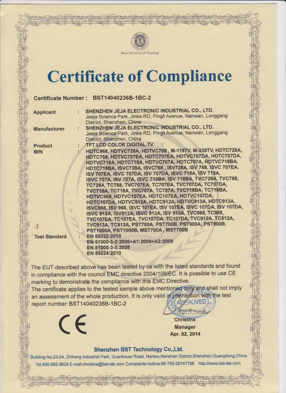 CE - Shenzhen Tuya Smarts Technology Co., Ltd
