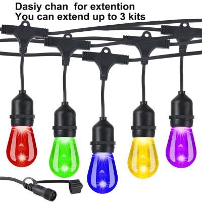 China Outdoor String Lights - Patio Lights Color Changing String 2.4GHz Wi-Fi App Controlled RGB waterproof IP44 for sale