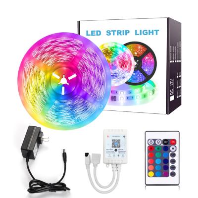 China LED Lights Strip with Color Changing Dimmable with Remote Control for Low Power Colorful Waterproof Energy Saving for sale