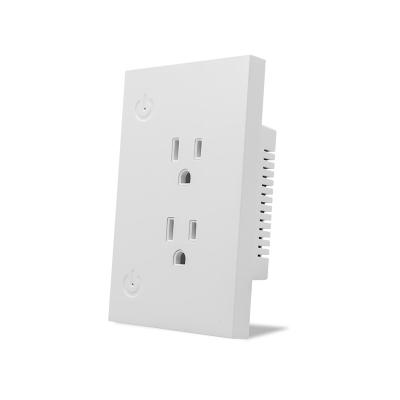 China Glomarket Oem Custom In-wall Outlet 120V Smart Plug Socket Switch Amazon Google Supports Voice for sale