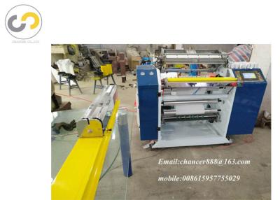 China Automatic coreless thermal paper roll slitting machine, pos paper slitting rewinding machine for sale