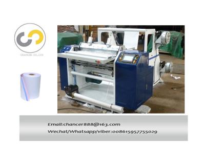 China 2ply thermal paper slitting and rewinding machine, carbonless paper roll slitter rewinder for sale